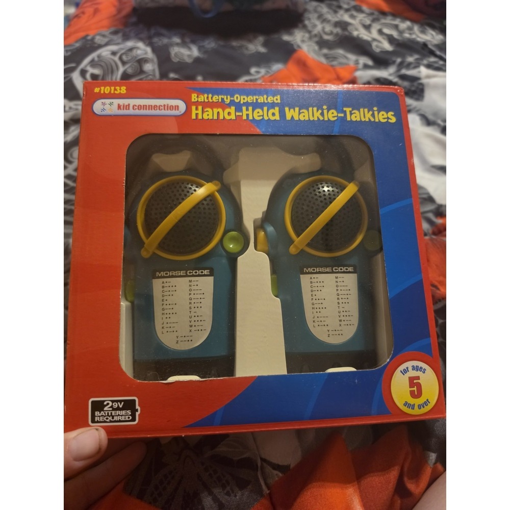 Vtg Walkie‎ Talkie Kids Hand Held Battery Operated NIB